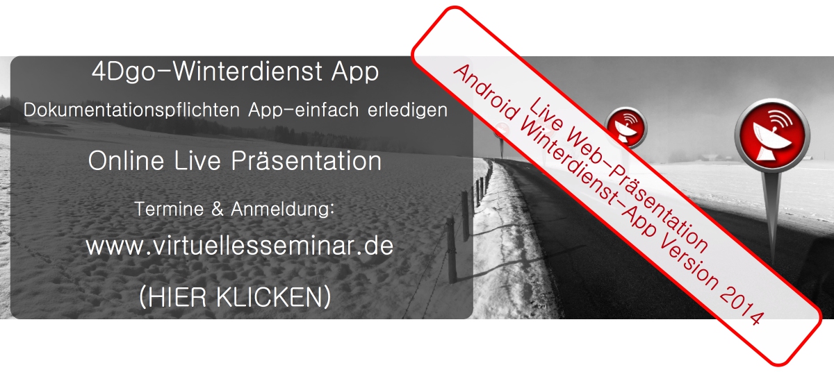4Dgo Winterdienst App Online Präsentation